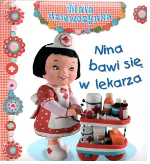 Mała dziewczynka. Nina bawi się w lekarza