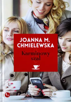 Karminowy szal