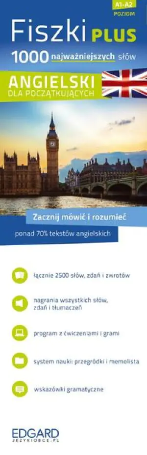 Angielski. Fiszki Plus. 1000 najważniejszych słów