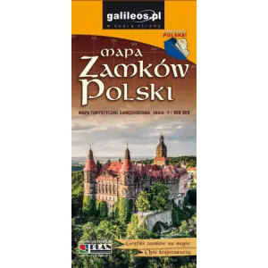 Mapa zamków Polski 1:900 000