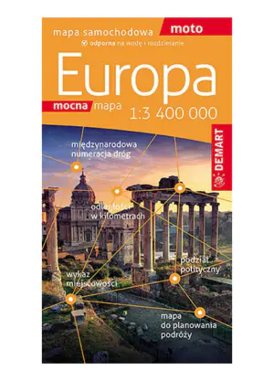 Europa. Mapa samochodowa 1:3 400 000