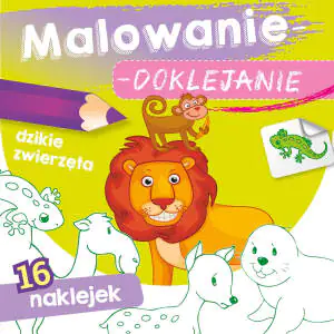 Skrzat, Książeczka 15x15 cm, malowanie-doklejanie, dzikie Zwierzęta naklejki, 159970