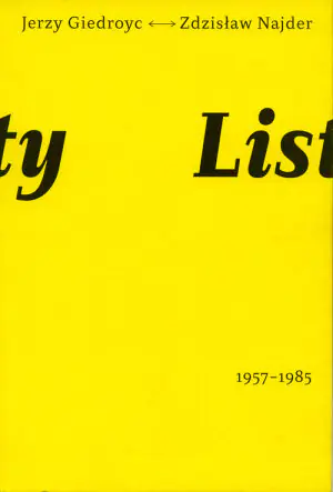 Listy 1957-1985. Jerzy Giedroyć, Zdzisław Najder
