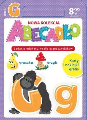 Abecadło. Zadania edukacyjne dla przedszkolaków. Część 7. Literka G