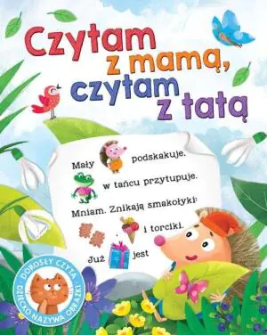 Książka Czytam z mamą, czytam z tatą. Dorosły czyta dziecko nazywa obrazki. Oprawa twarda