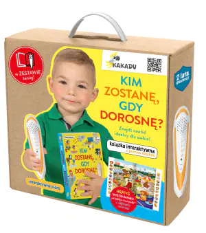 Mówiąca książka interaktywna „Kim zostanę, gdy dorosnę” zestaw z piórem Kakadu