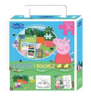 Zabawa kolorami. Układaj i koloruj. Świnka Peppa