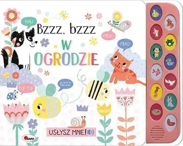 KSIĄŻECZKA Dźwiękowa BZZZ BZZZ W OGRODZIE Usłysz Mnie 12 ODGŁOSÓW Zwierzęta