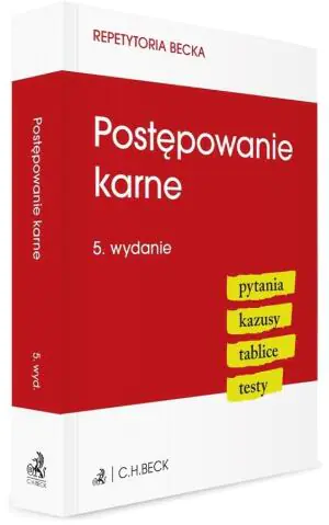 Postępowanie karne. Pytania. Kazusy. Tablice. Testy