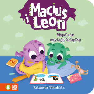 Maciuś i Leon. Wspólnie czytają książkę