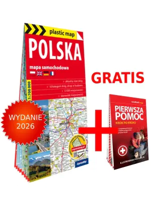 Polska mapa samochodowa 1:700 000 foliowana 2026