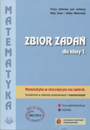 Matematyka w otaczającym nas świecie. Klasa 1. Podręcznik. Zakres podstawowy i rozszerzony