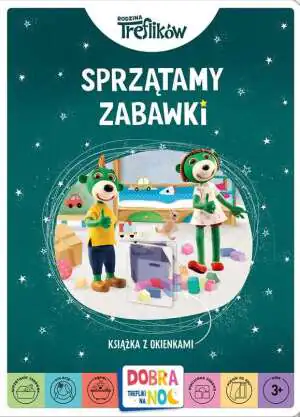 Sprzątamy zabawki. Książka z okienkami. Rodzina treflików