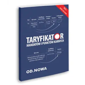 Taryfikator mandatow i punktów karnych - III 2022