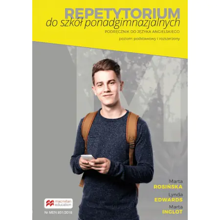 Książka - Repetytorium do szkół ponadgimnazjalnych. Język angielski. Poziom podstawowy i rozszerzony + książka cyfrowa