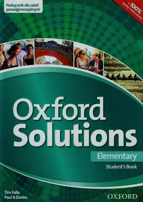Książka - Oxford Solutions Elementary. Podręcznik. Szkoła ponadgimnazjalna