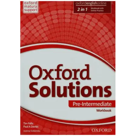 Oxford Solutions. Pre-Intermediate. Workbook + Online Practice