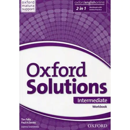 Oxford Solutions. Intermediate. Workbook. Szkoła ponadgimnazjalna