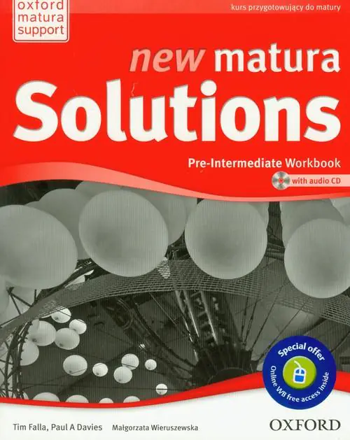 Książka - Matura Solutions NEW Pre-intermed. 2E WB PL OXFORD