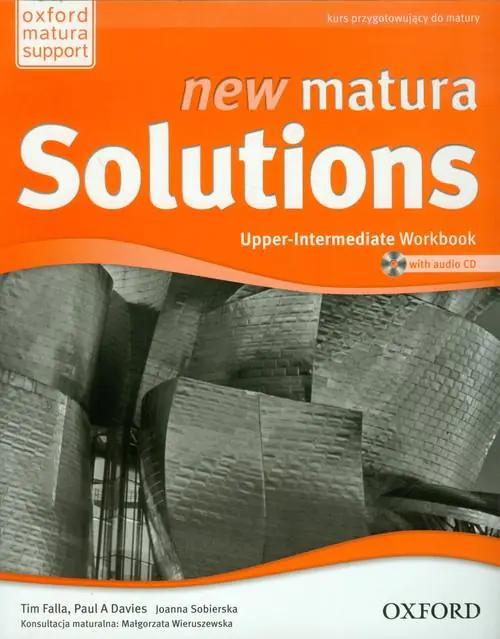 Książka - New Matura Solutions. Upper-Intermediate Workbook + CD