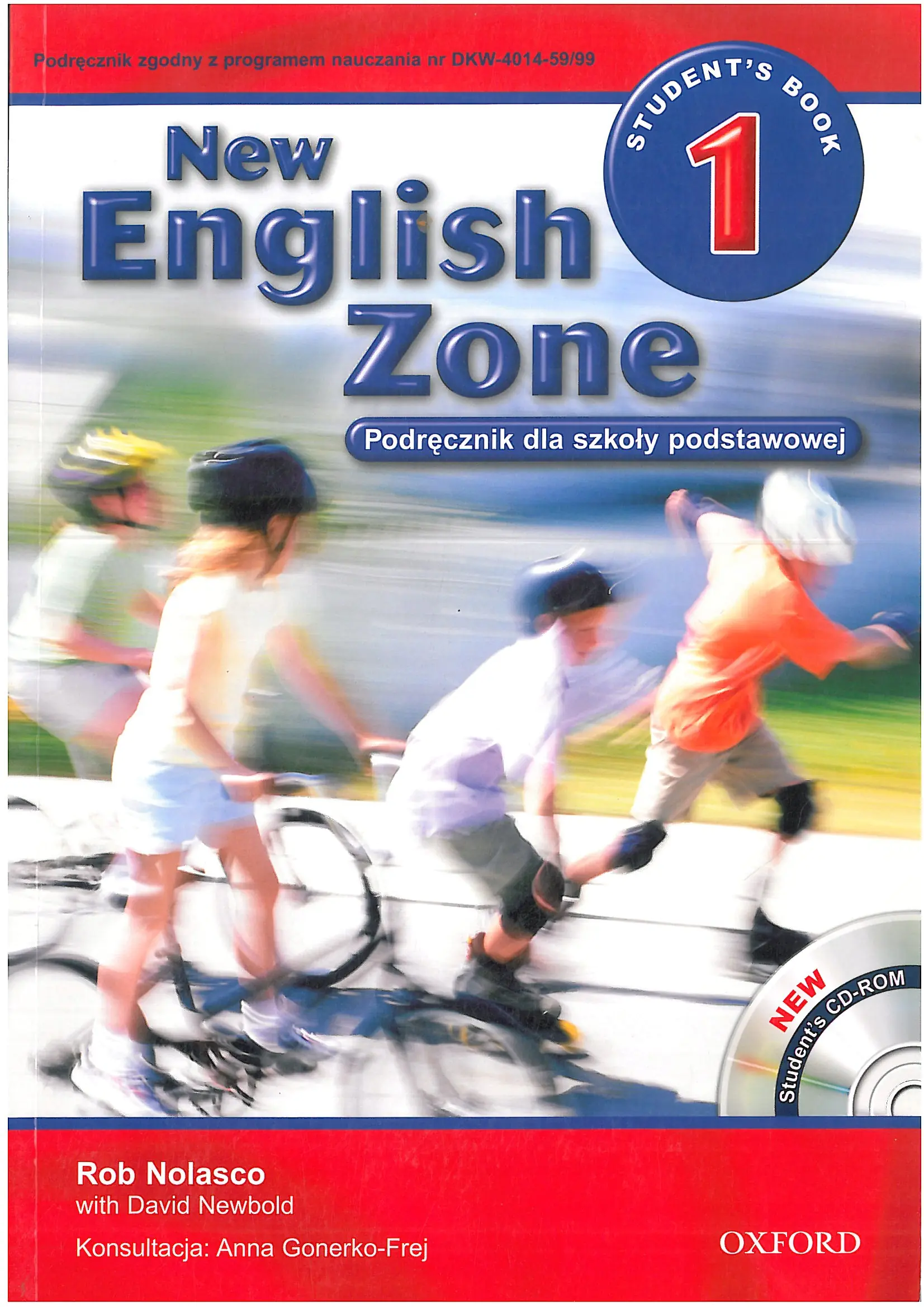 Książka - New English Zone. Podręcznik z płytą CD-ROM. Część 1