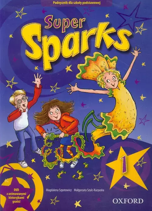 Książka - Super Sparks 1. Podręcznik. Szkoła podstawowa + DVD