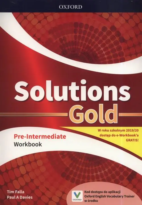 Książka - Solutions Gold Pre-Intermediate. Język angielski. Workbook. Liceum i technikum