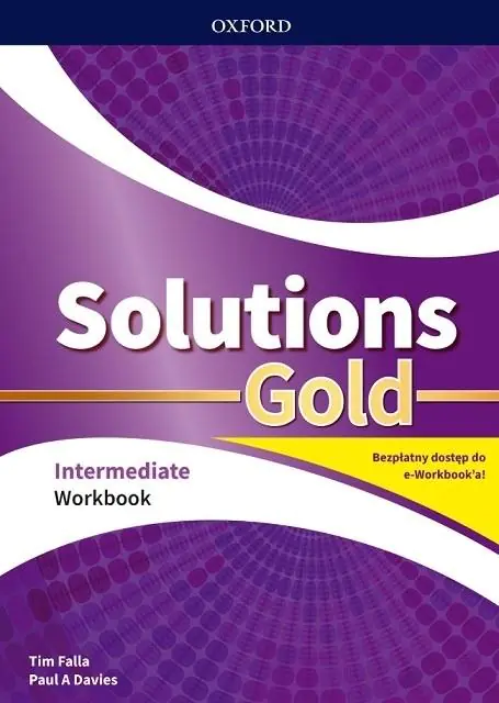 Solutions Gold. Intermediate. Workbook + kod online