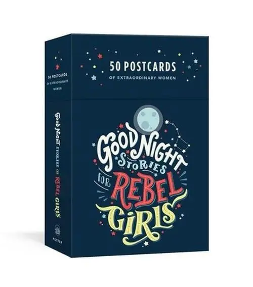 Książka - Good Night Stories for Rebel Girls 50 Postcard