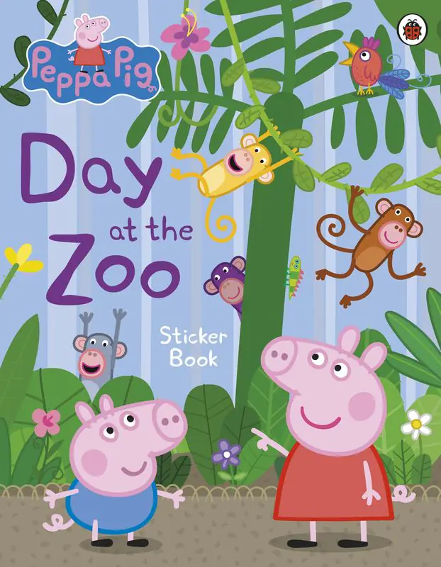 Książka - Peppa Pig: Day at the Zoo Sticker Book