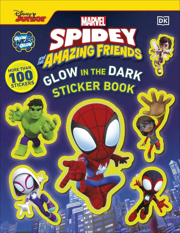 Książka - Marvel Spidey and His Amazing Friends Glow in the Dark Sticker Book