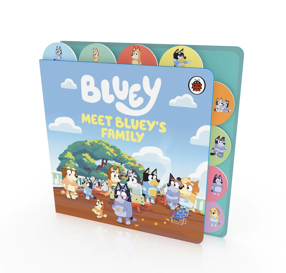 Książka - Bluey: Meet Bluey's Family: Tabbed Board Book