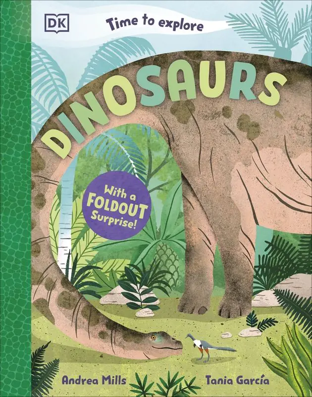 Książka - Time to Explore Dinosaurs. With a Foldout Surprise!