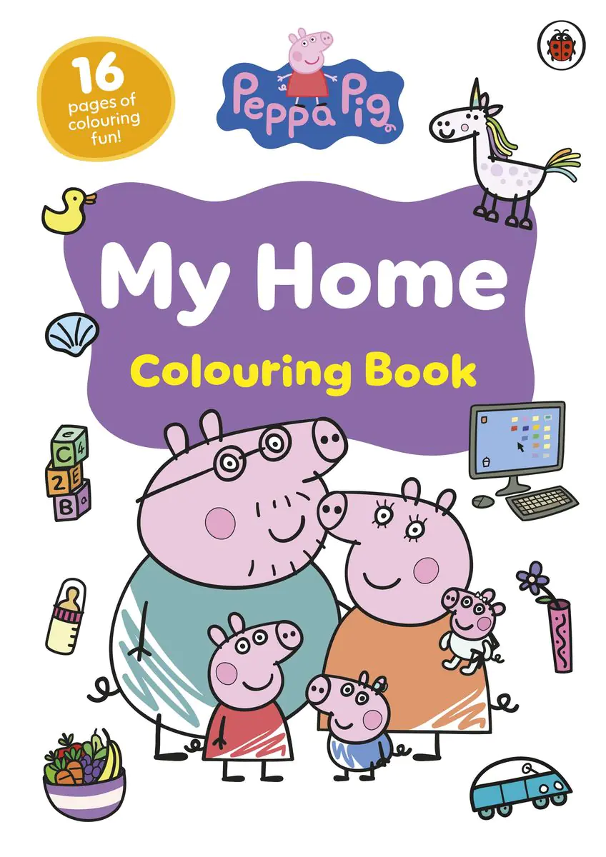 Książka - Peppa Pig. My Home Colouring Book
