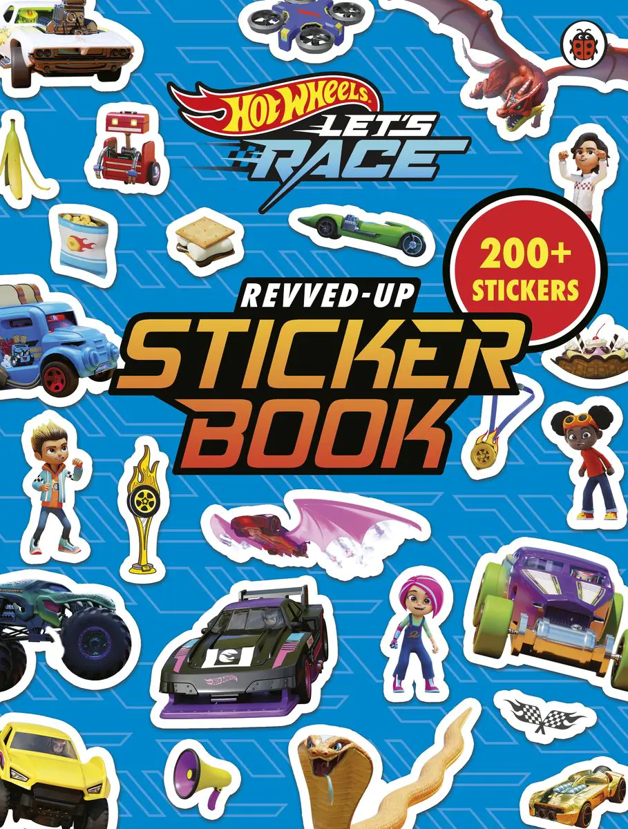 Książka - Hot Wheels. Let`s Race. Revved Up Sticker Book