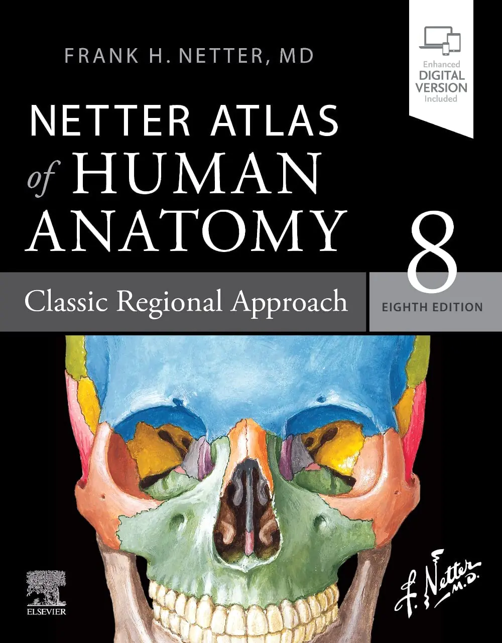 Książka - Netter Atlas of Human Anatomy: Classic Regional Approach: paperback + eBook