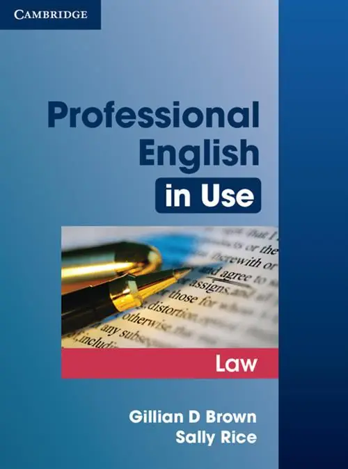 Książka - Professional English in Use Law