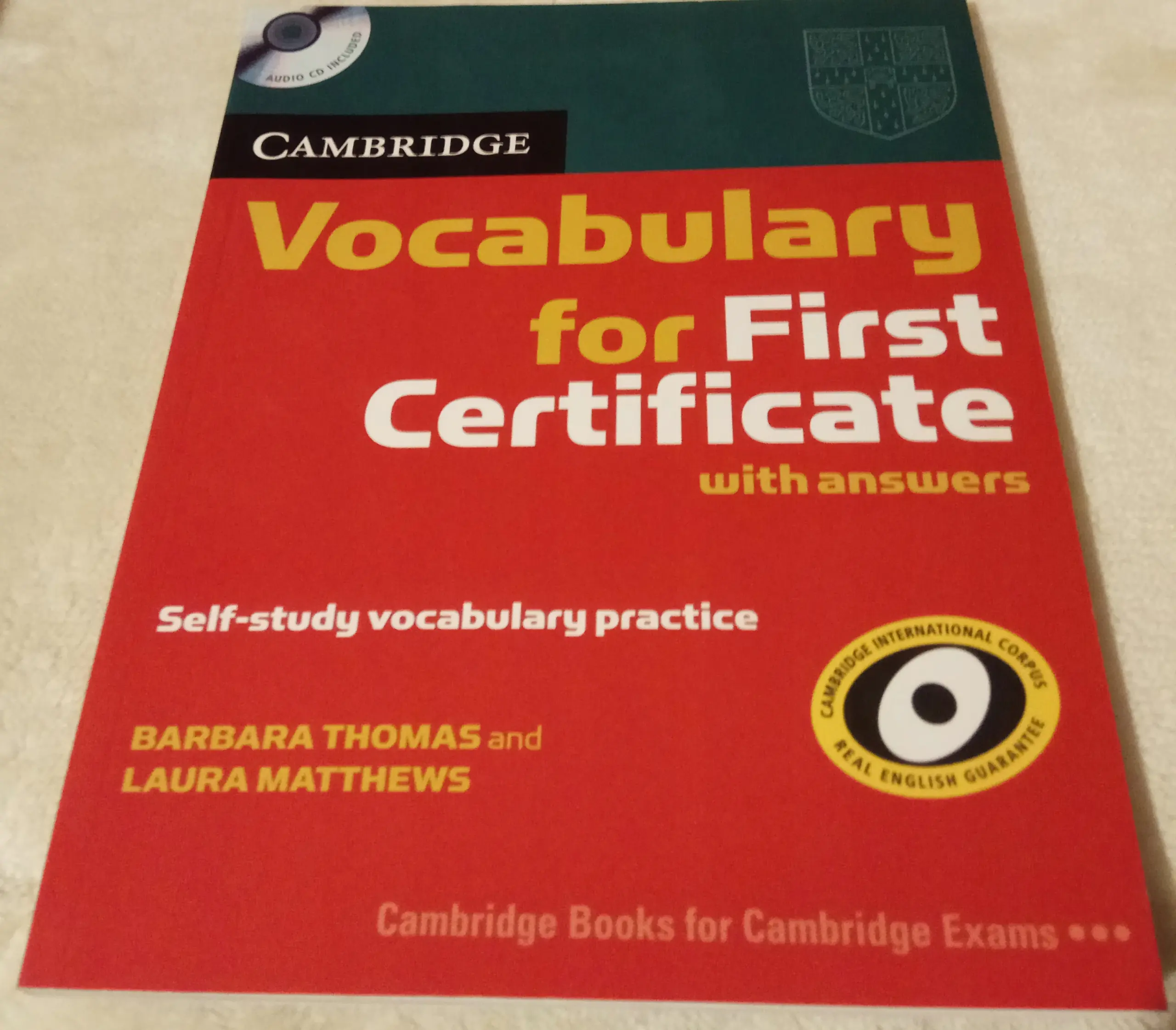 Książka - Vocabulary for First Certificate with answers z płytą CD