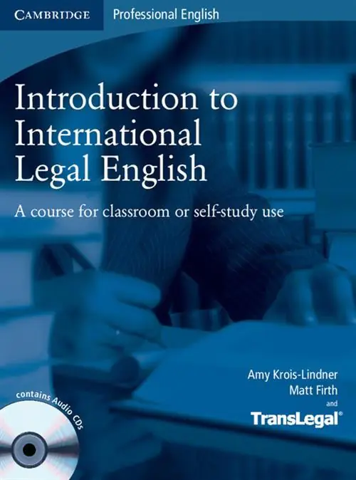 Książka - Introduction to International Legal English. Student's Book
