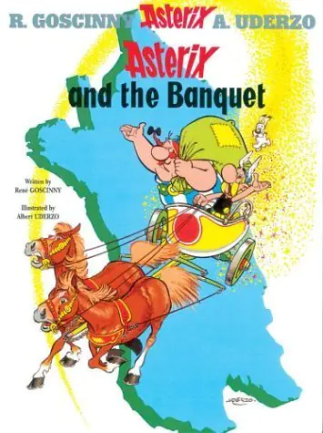 Książka - Asterix and the Banquet. Asterix