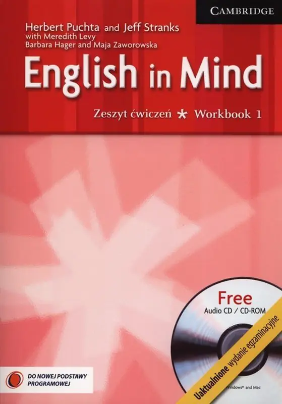 Książka - English in mind 1. Zeszyt ćwiczeń + CD