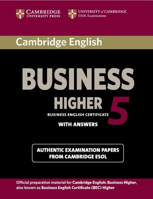Książka - Cambridge English Business 5 Higher Student's Book with Answers