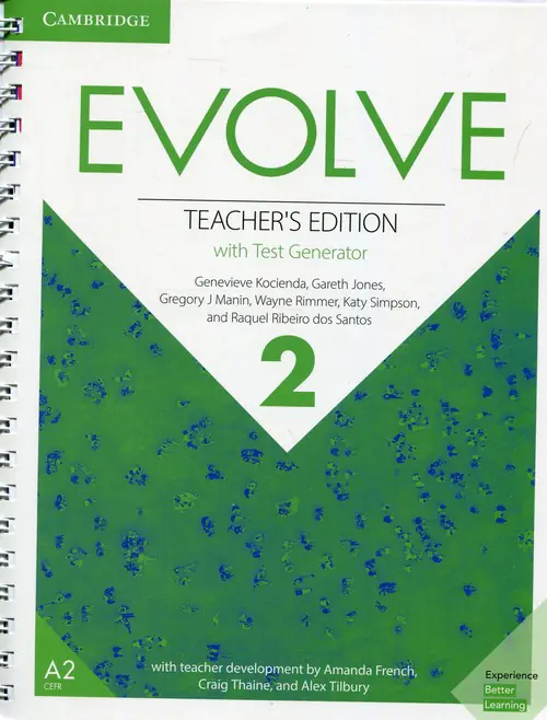 Książka - Evolve 2. Teacher's Edition with Test Generator