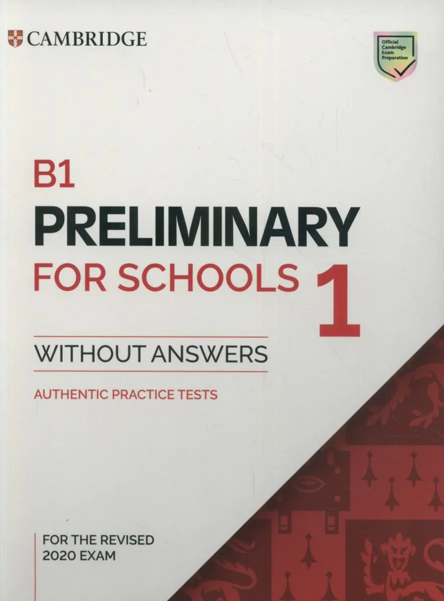 Książka - B1 Preliminary for Schools 1 without answers