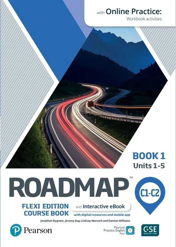 Książka - Roadmap C1-C2. Flexi Edition. Course Book 1 and Interactive eBook with Online Practice Access