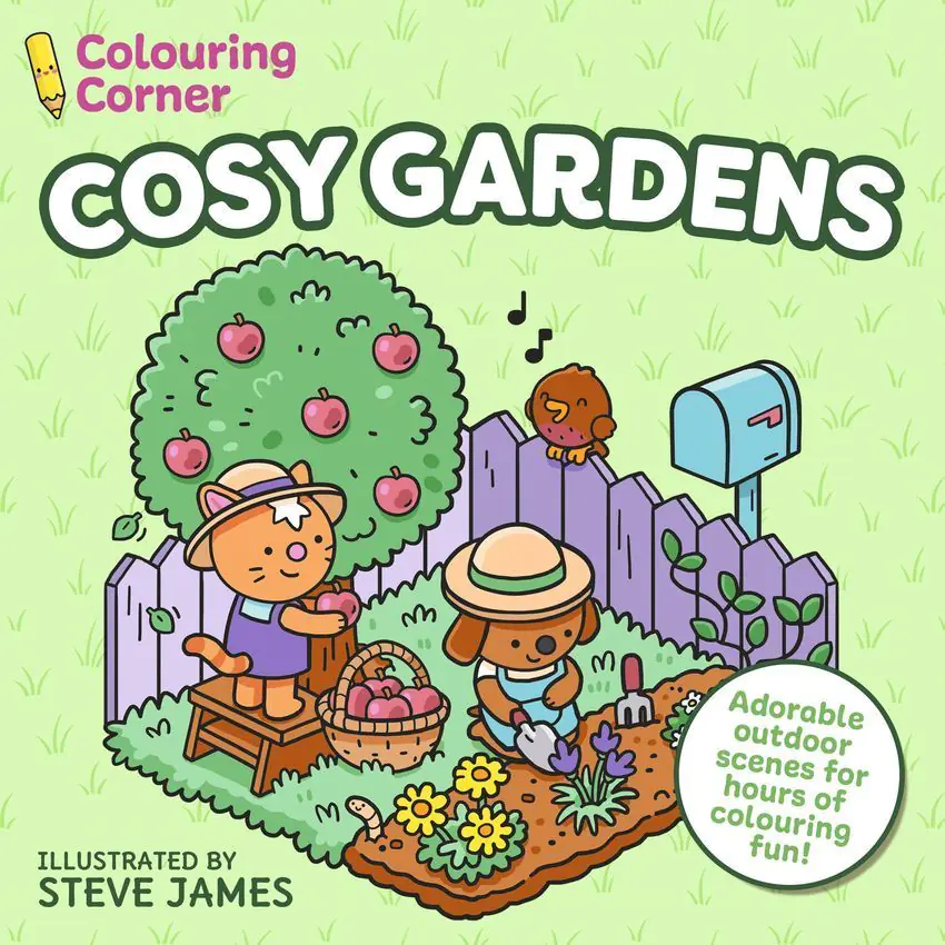 Książka - Colouring Corner: Cosy Gardens
