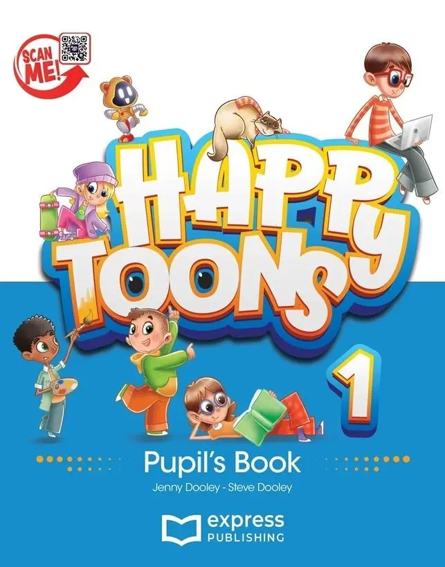 Książka - Happy Toons 1. Edycja międzynarodowa. Pupil's Book + DigiBook