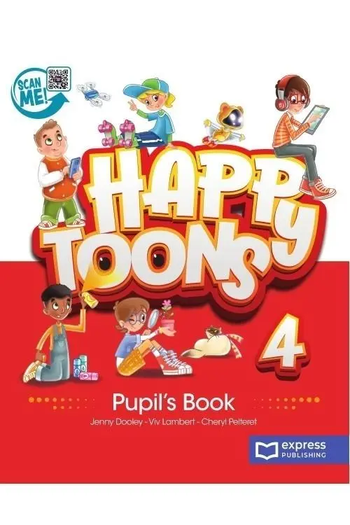 Książka - Happy Toons 4. Edycja międzynarodowa. Pupil's Book + DigiBook