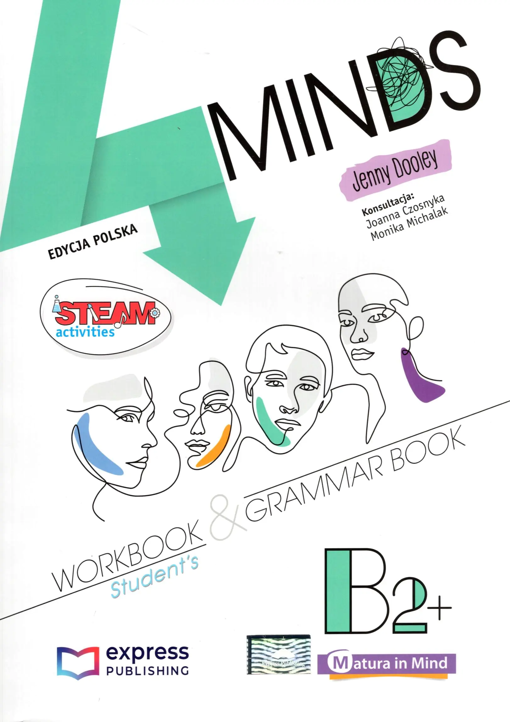 Książka - 4 Minds B2+. Zeszyt ćwiczeń papierowy (wersja dla ucznia) + DigiBook (kod)