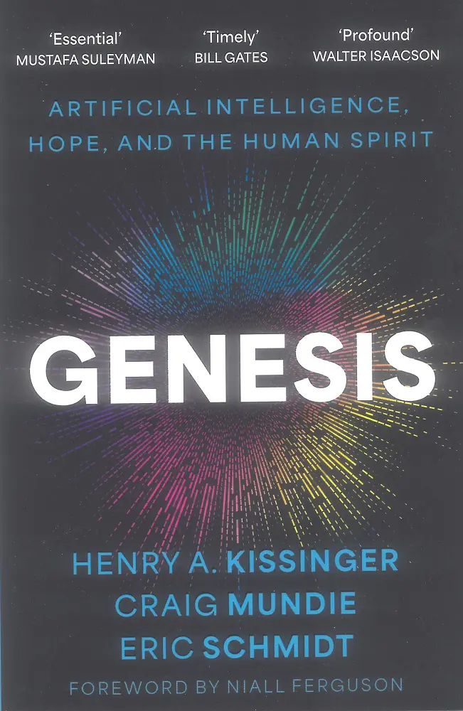 Książka - Genesis: Artificial Intelligence, Hope, and the Human Spirit